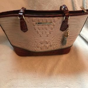 Brahmin Medium Asher Linen Tri-Color